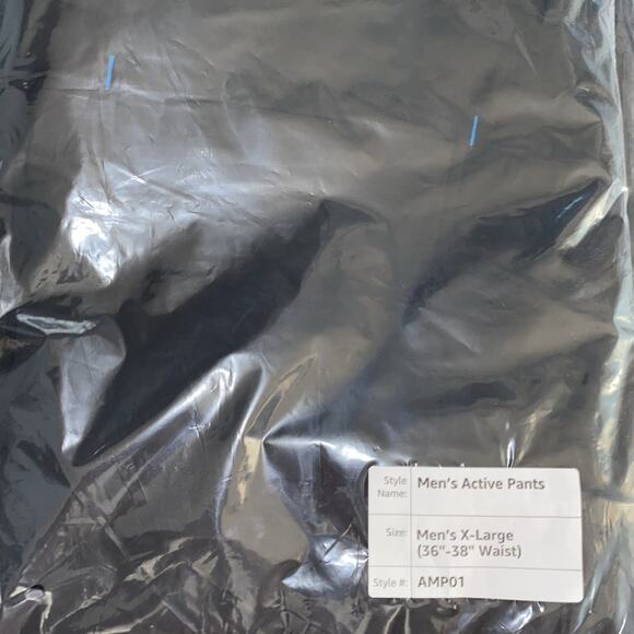 New Amazon Pants Mens 42”-46” 3X-Large Black By Luly Yang Working Driver - Picture 3 of 3